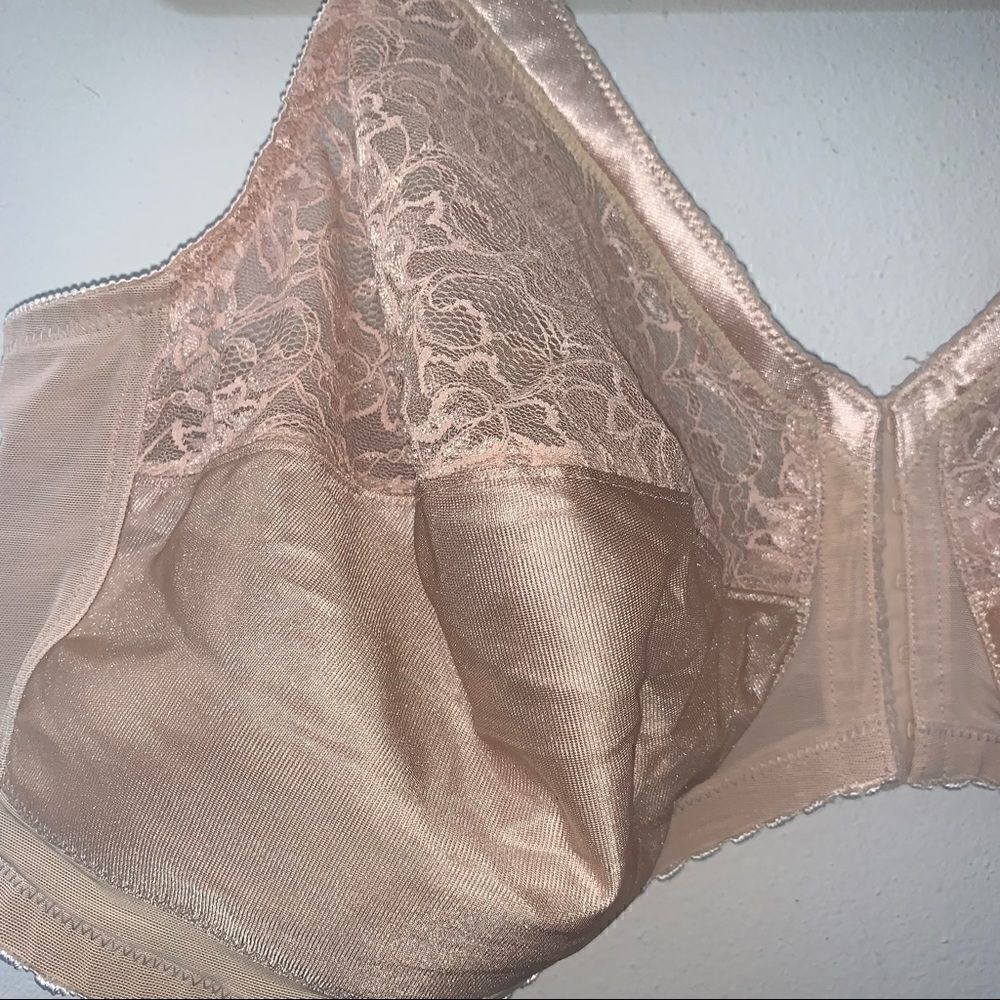 Glamorise Front Hook Closure Racerback Full Coverage Bra - Picture 3 of 6